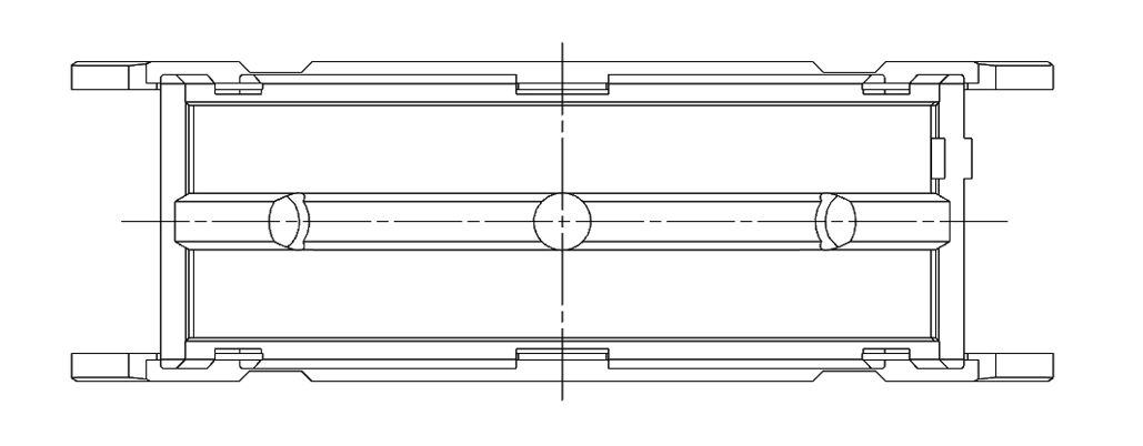 Main bearing set (ACL Race Series) - 5M1573H-.25