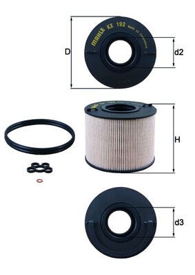 Degvielas filtrs - KX 192D