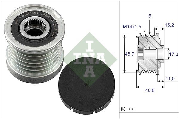 Ģeneratora skriemelis - 535 0038 10