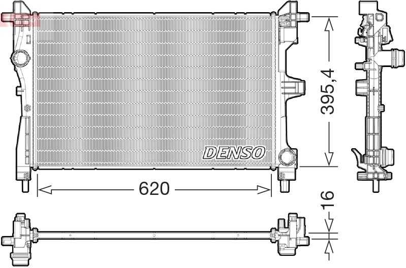 Motora dzesēsanas radiators - DRM09177
