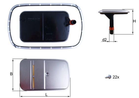 Hidraulikas filtrs, Automātiskā pārnesumkārba - HX 165KIT