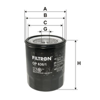 Eļļas filtrs - OP 636/1