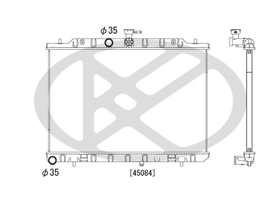 Motora dzesēsanas radiators - PL022173