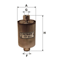 Degvielas filtrs - PP 851