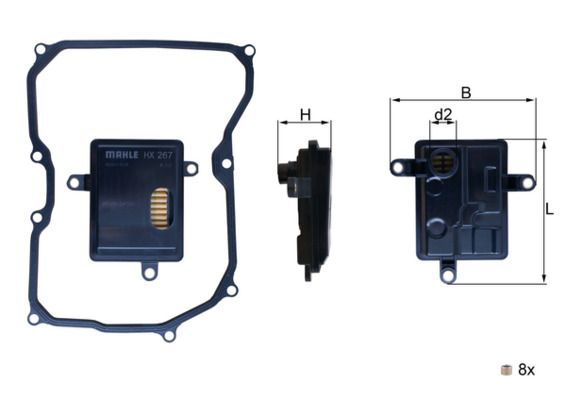 Hydrauliikkasuodatin, automaattivaihteisto - HX 267D