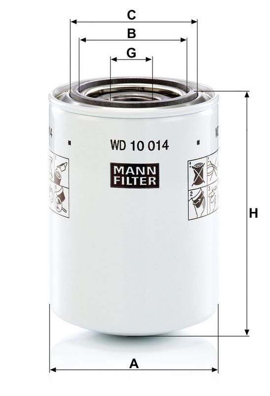 Hidraulikas filtrs - WD 10 014