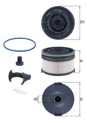 Degvielas filtrs - KX 533KIT