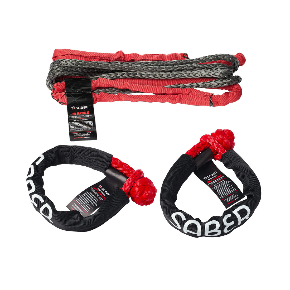 10mm SaberPro Bridle & Twin 15K Soft Shackle Kit - SBR-BRK10-5