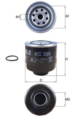 Degvielas filtrs - KC 388D
