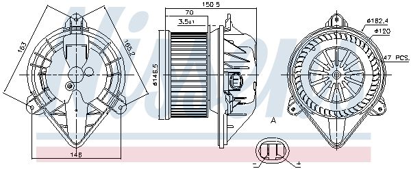 Sisätilapuhallin - 87173