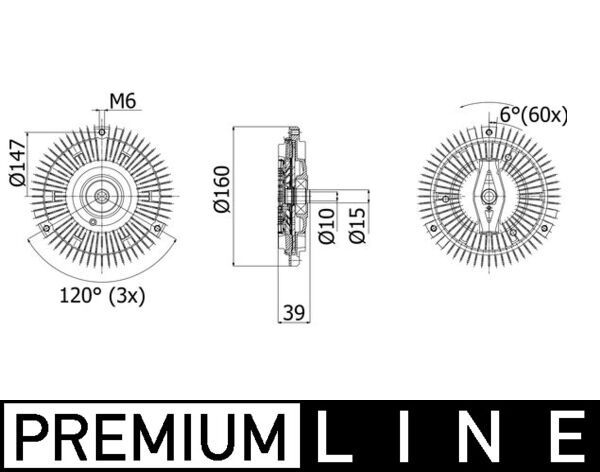 Kytkin, jäähdytystuuletin - CFC 264 000P