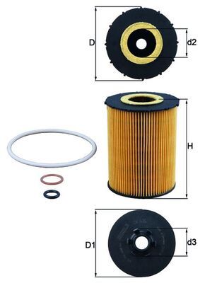 Eļļas filtrs - OX 636D