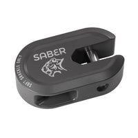 Saber 7075 Alloy Winch Shackle Short - Cerakote Grey - SBR-AWSSCG
