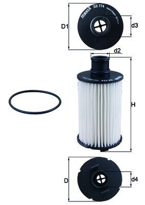 Eļļas filtrs - OX 774D
