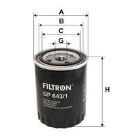 Eļļas filtrs - OP 643/1