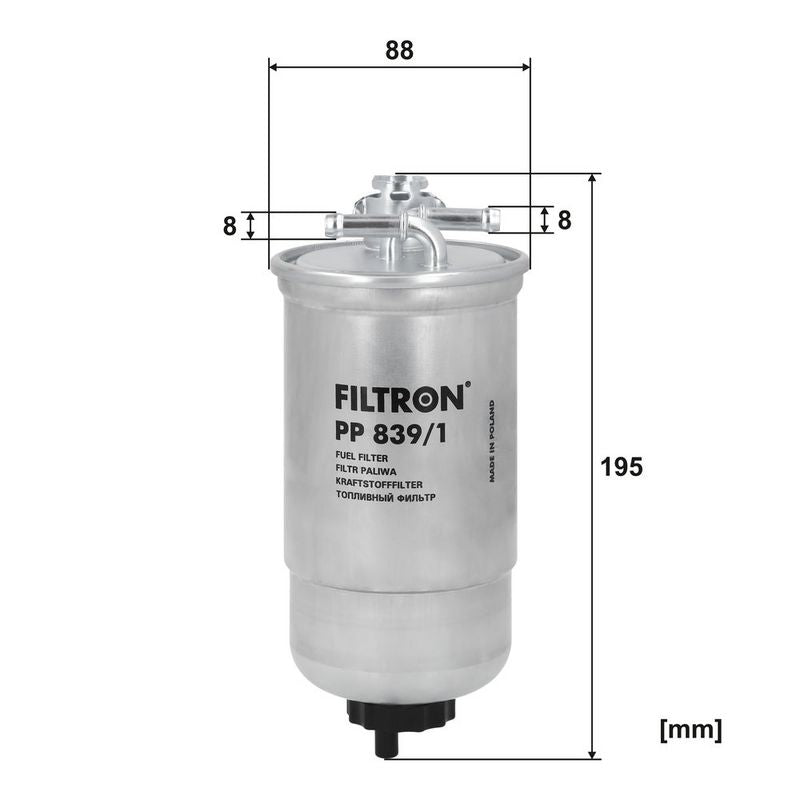 Degvielas filtrs - PP 839/1