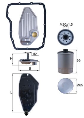 Hydrauliikkasuodatin, automaattivaihteisto - HX 276 KIT