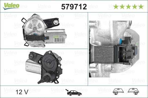 Stiklu tīrītāju motors - 579712
