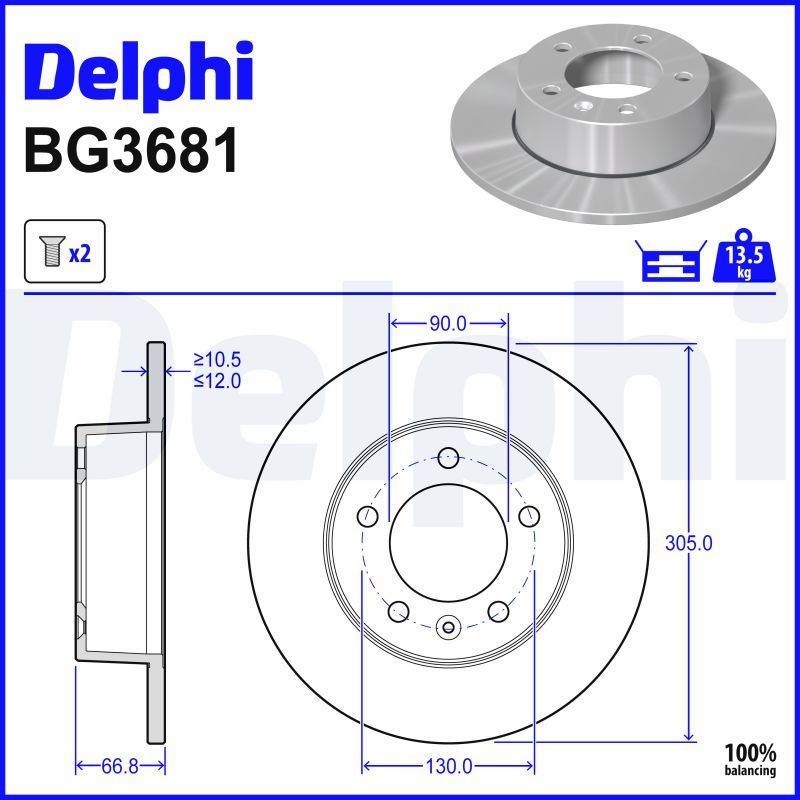 Bremžu diski - BG3681