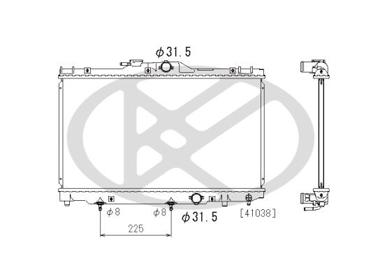 Motora dzesēsanas radiators - PL010653