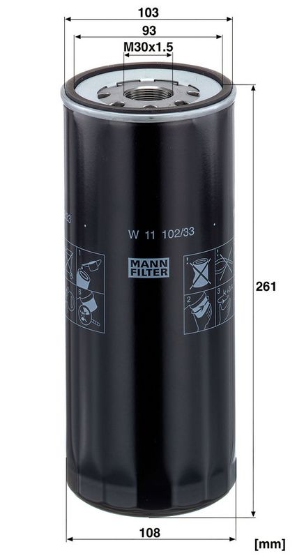 Öljynsuodatin - W 11 102/33