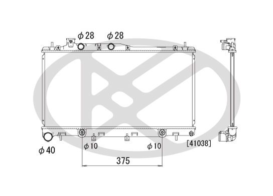 Motora dzesēsanas radiators - PL091780