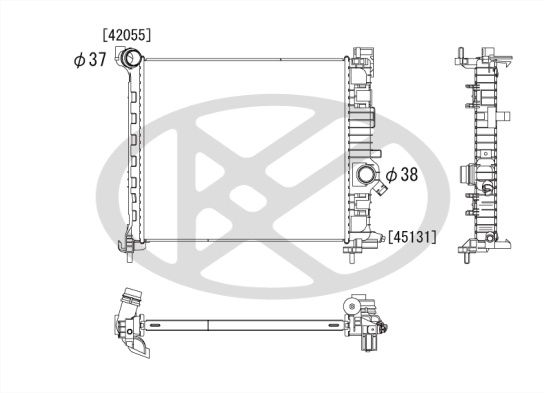 Motora dzesēsanas radiators - PL462794