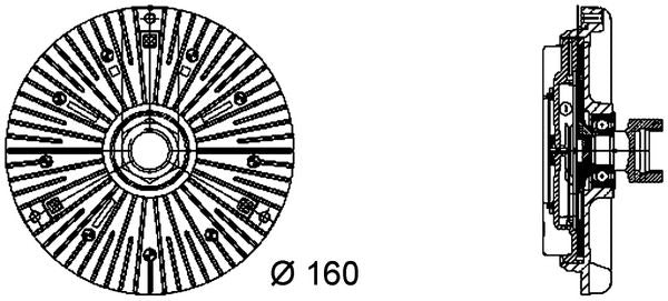 Kytkin, jäähdytystuuletin - CFC 49 000P
