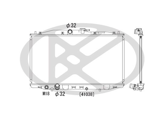 Motora dzesēsanas radiators - PL081699