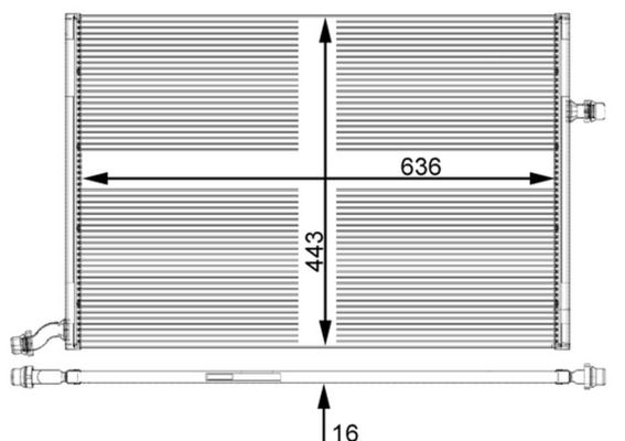 Alalämpötilajäähdytin, ahtoilmajäähdytin - CIR 25 000P