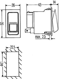 Kytkin - 6GM 007 832-261