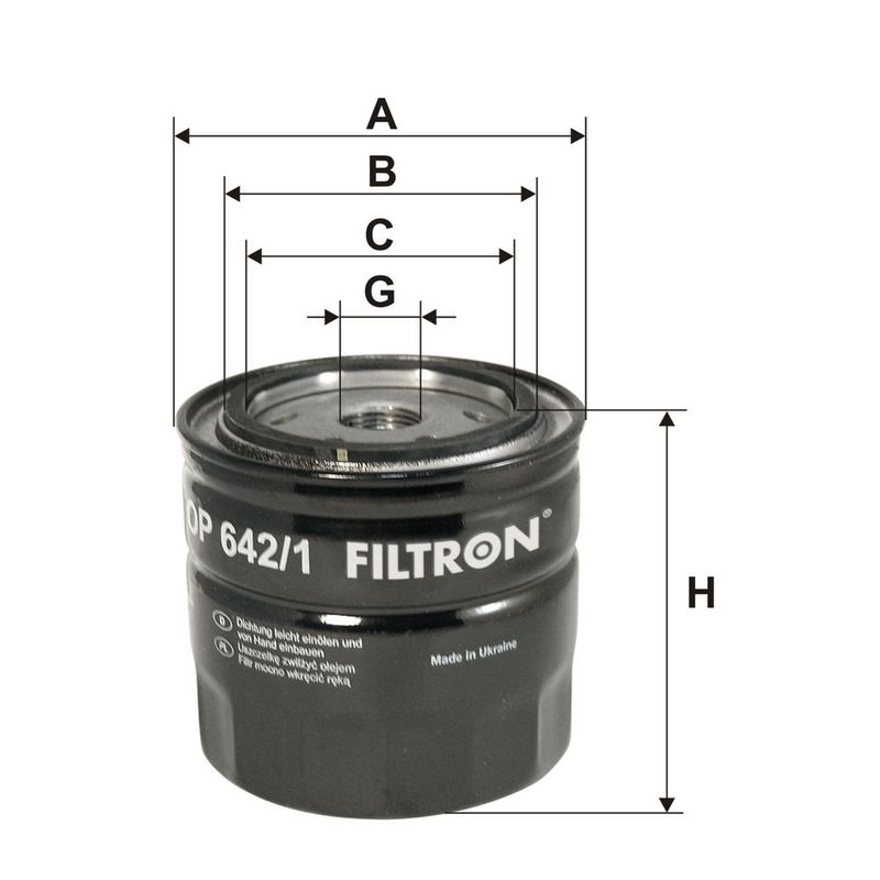 Eļļas filtrs - OP 642/1