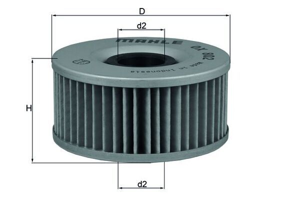 Eļļas filtrs - OX 802