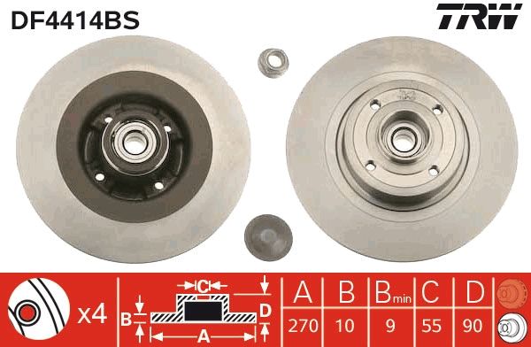 Bremžu diski - DF4414BS