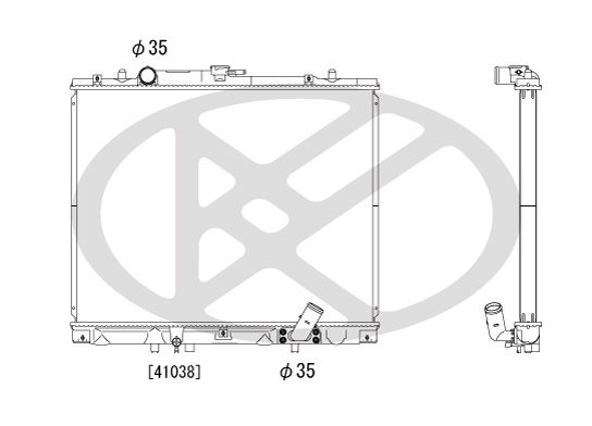 Motora dzesēsanas radiators - PL031867T