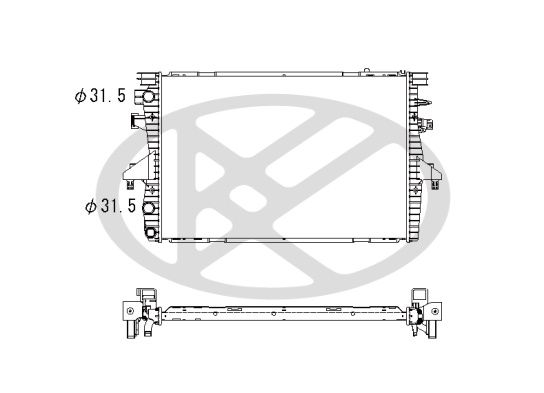 Motora dzesēsanas radiators - PL452396R