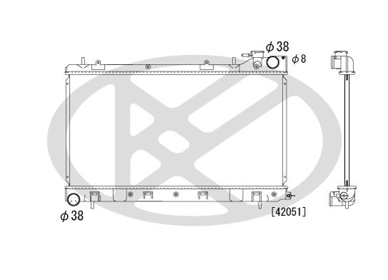 Motora dzesēsanas radiators - PL092217