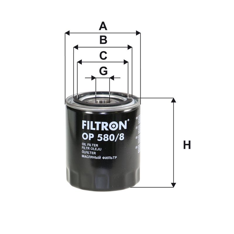 Eļļas filtrs - OP 580/8
