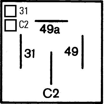 Pagrieziena signāla pārtraucējs - 4DM 003 360-021