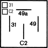 Pagrieziena signāla pārtraucējs - 4DM 003 360-021