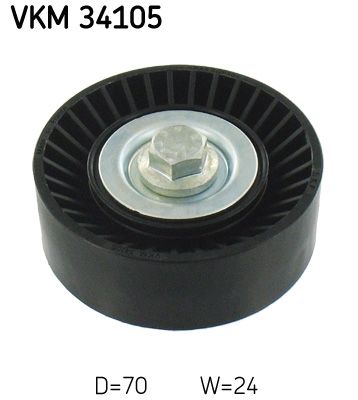 Ohjainrulla, moniurahihna - VKM 34105