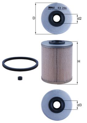 Degvielas filtrs - KX 206D