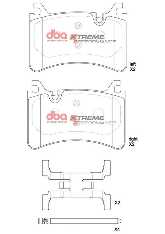 Brake Pads Xtreme Performance | Rear Axle - DB15215XP