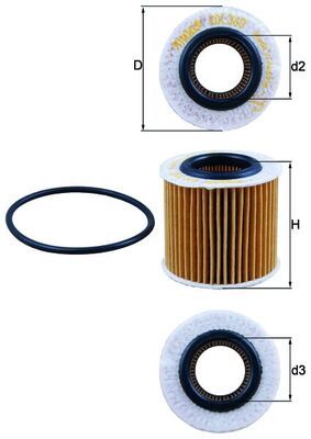Eļļas filtrs - OX 360D