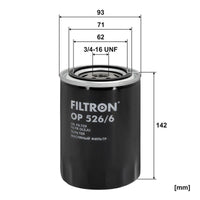 Eļļas filtrs - OP 526/6