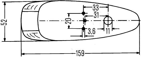 Gabarītlukturi - 2PF 001 638-011