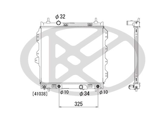 Motora dzesēsanas radiators - PL331740
