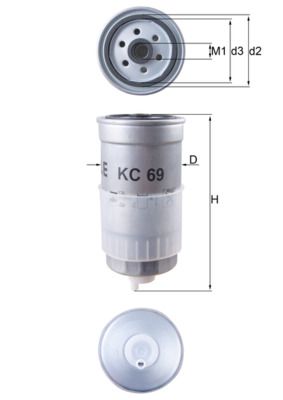 Degvielas filtrs - KC 69