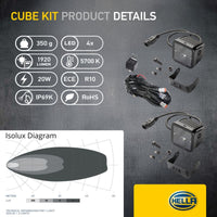 Off-road work light - 1FA 358 176-801