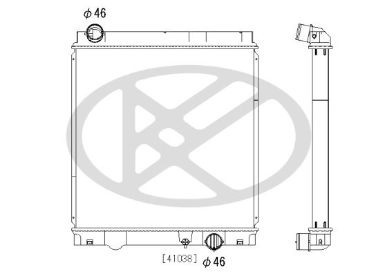Motora dzesēsanas radiators - PL033386A